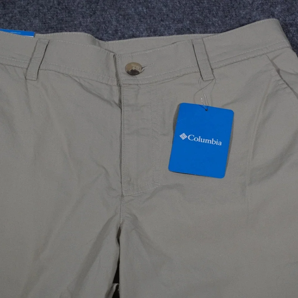 Columbia Mens 30W Beige Court Shorts Regular Fit Outdoor Casual Lightweight‎